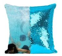 Fabulous Housse de Coussin à Sequin - Paillettes Turquoise Nirvana Kurt Cobain Nevermind Photoshoot 90's [40 x 40 cm] Turquoise G
