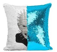 Fabulous Housse de Coussin à Sequin - Paillettes Turquoise Pinhead Hellraiser [40 x 40 cm] Turquoise G