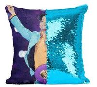 Fabulous Housse de Coussin à Sequin - Paillettes Turquoise Prince Live Super Bowl [40 x 40 cm] Turquoise G