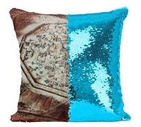 Fabulous Housse de Coussin à Sequin - Paillettes Turquoise Rome Durant l'Empire Romain Alan Sorrell [40 x 40 cm] Turquoise G
