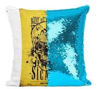 Fabulous Housse de Coussin à Sequin - Paillettes Turquoise Sicario 2015 Affiche de Film [40 x 40 cm] Turquoise G