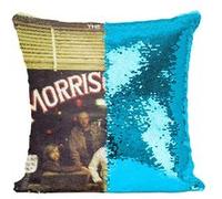 Fabulous Housse de Coussin à Sequin - Paillettes Turquoise The Doors Morrison Hotel [40 x 40 cm] Turquoise G