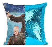 Fabulous Housse de Coussin à Sequin - Paillettes Turquoise The Matrix Affiche Film [40 x 40 cm] Turquoise G