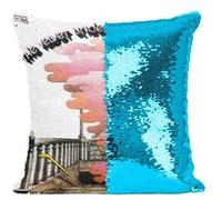 Fabulous Housse de Coussin à Sequin - Paillettes Turquoise The Velvet Underground Loaded [40 x 40 cm] Turquoise G