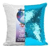 Fabulous Housse de Coussin à Sequin - Paillettes Turquoise You Can't Spell Cool [40 x 40 cm] Turquoise G