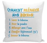 Fabulous Housse de coussin blanc Comment Préparer un Biberon [40x40 cm] Blanc G