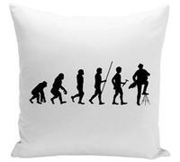 Fabulous Housse de coussin blanc Evolution Vielle à Roue [40x40 cm] Blanc G