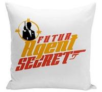 Fabulous Housse de coussin blanc Futur Agent Secret [40x40 cm] Blanc G