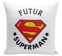 Fabulous Housse de coussin blanc Futur Superman [40x40 cm] Blanc