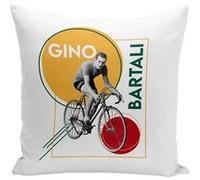 Fabulous Housse de coussin blanc Gino Bartali Vintage [40x40 cm] Blanc G