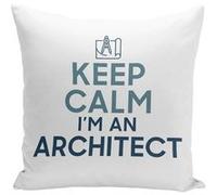 Fabulous Housse de coussin blanc Keep Calm I'm an Architect [40x40 cm] Blanc G