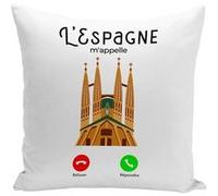 Fabulous Housse de coussin blanc L'Espagne M'Appelle Sagrada Familia [40x40 cm] Blanc G