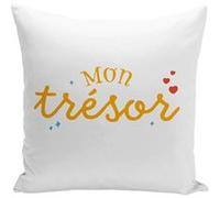 Fabulous Housse de coussin blanc Mon Trésor [40x40 cm] Blanc G