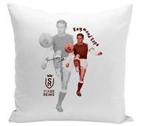 Fabulous Housse de coussin blanc Raymond Kopa [40x40 cm] Blanc G
