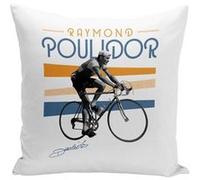 Fabulous Housse de coussin blanc Raymond Poulidor Vintage [40x40 cm] Blanc G