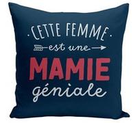 Fabulous Housse de coussin bleu Cette Femme est une Mamie Géniale [40x40 cm] Bleu G