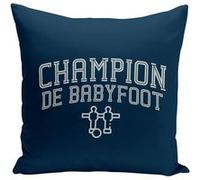Fabulous Housse de coussin bleu Champion de Babyfoot [40x40 cm] Bleu G
