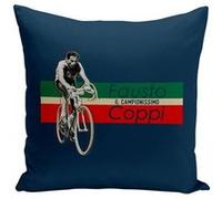 Fabulous Housse de coussin bleu Fausto Coppi Vintage [40x40 cm] Bleu G
