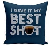 Fabulous Housse de coussin bleu I Gave It My Best Shot [40x40 cm] Bleu G