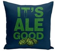 Fabulous Housse de coussin bleu IPA It's Ale Good [40x40 cm] Bleu G