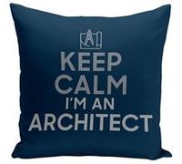 Fabulous Housse de coussin bleu Keep Calm I'm an Architect [40x40 cm] Bleu G