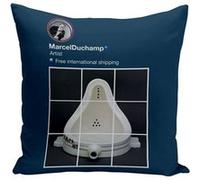 Fabulous Housse de coussin bleu Marcel Duchamp R. Mutt Instagram [40x40 cm] Bleu G