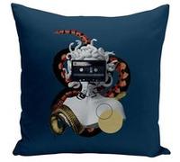 Fabulous Housse de coussin bleu Médusa Cassette [40x40 cm] Bleu G