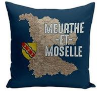 Fabulous Housse de coussin bleu Meurthe et Moselle carte ancienne [40x40 cm] Bleu G