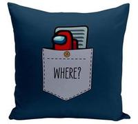 Fabulous Housse de coussin bleu Poche Surprise Imposteur [40x40 cm] Bleu G