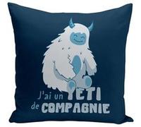 Fabulous Housse de coussin bleu Yéti de Compagnie [40x40 cm] Bleu G