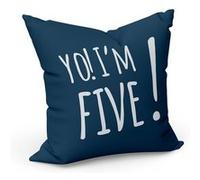 Fabulous Housse de coussin Bleu Yo! I'm Five [40x40 cm] Bleu G
