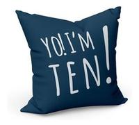 Fabulous Housse de coussin Bleu Yo! I'm Ten [40x40 cm] Bleu G