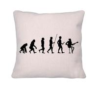 Fabulous Housse de Coussin en Lin - Evolution Banjo Musique Instrument Musicien Country - 40 x 40 cm