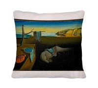 Fabulous Housse de Coussin en Lin - Salvadore Dali Persistance de la Memoire Surrealisme Peinture - 40 x 40 cm