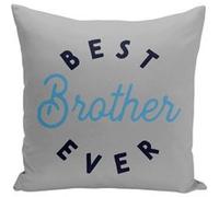 Fabulous Housse de coussin gris Best Brother Ever [40x40 cm] Gris G