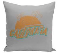 Fabulous Housse de coussin gris California Palmier [40x40 cm] Gris G
