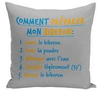 Fabulous Housse de coussin gris Comment Préparer un Biberon [40x40 cm] Gris G