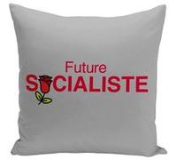 Fabulous Housse de coussin gris Future Socialiste [40x40 cm] Gris G