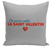 Fabulous Housse de coussin gris J'ai encore oublié la Saint-Valentin [40x40 cm] Gris G