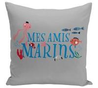 Fabulous Housse de coussin gris Mes Amis Marins [40x40 cm] Gris G