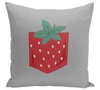 Fabulous Housse de coussin gris Poche Fraise [40x40 cm] Gris G