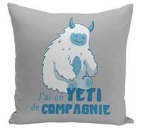 Fabulous Housse de coussin gris Yéti de Compagnie [40x40 cm] Gris G
