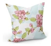 Fabulous Housse de coussin Multicolore Fleur Sakura Cerisier Japonais [40x40 cm] Multicolore G