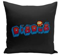 Fabulous Housse de coussin noir Dig Dug 1982 [40x40 cm] Noir G