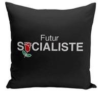 Fabulous Housse de coussin noir Futur Socialiste [40x40 cm] Noir G