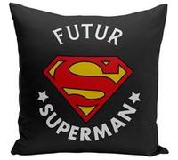 Fabulous Housse de coussin noir Futur Superman [40x40 cm] Noir G