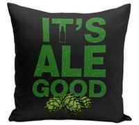 Fabulous Housse de coussin noir IPA It's Ale Good [40x40 cm] Noir G