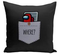 Fabulous Housse de coussin noir Poche Surprise Imposteur [40x40 cm] Noir G