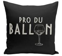 Fabulous Housse de coussin noir Pro du Ballon [40x40 cm] Noir G