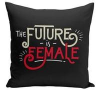 Fabulous Housse de coussin noir The Future is Female [40x40 cm] Noir G